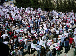 Demonstration after Lebanese Forces Martyrs Memorial